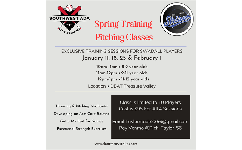 Baseball Pitching Classes